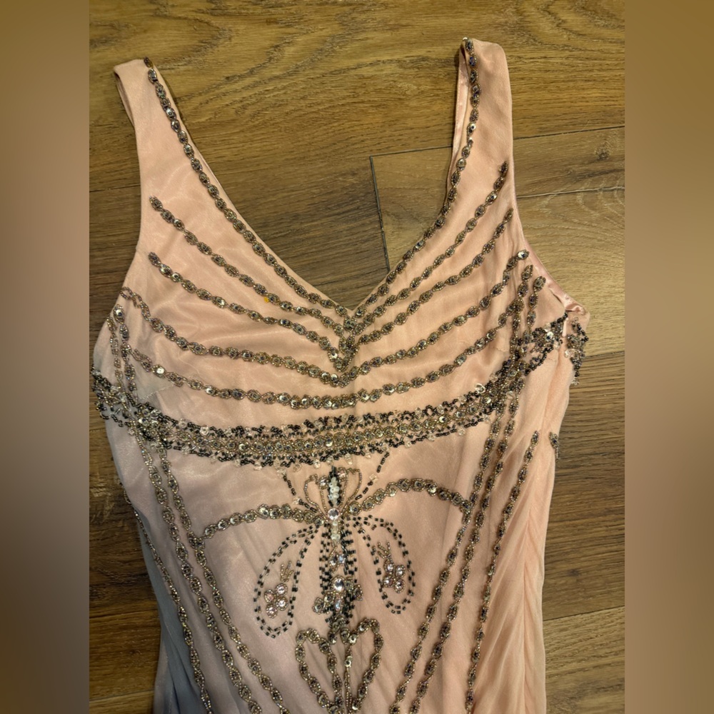 Vintage Y2K 100% Silk Beaded Dress Vintage Beaded Dress Prom Dress Sue Wong Prom - Picture 17 of 17